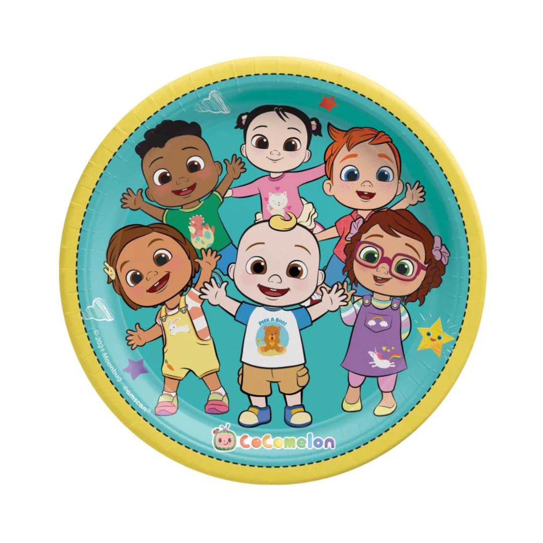 Cocomelon Paper Plates 23cm 8pk
