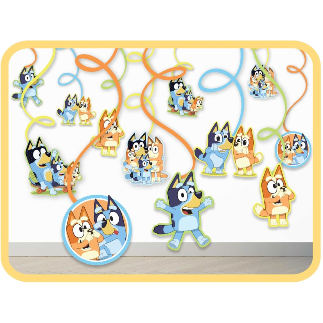Bluey Paper Spiral Decoration Kit