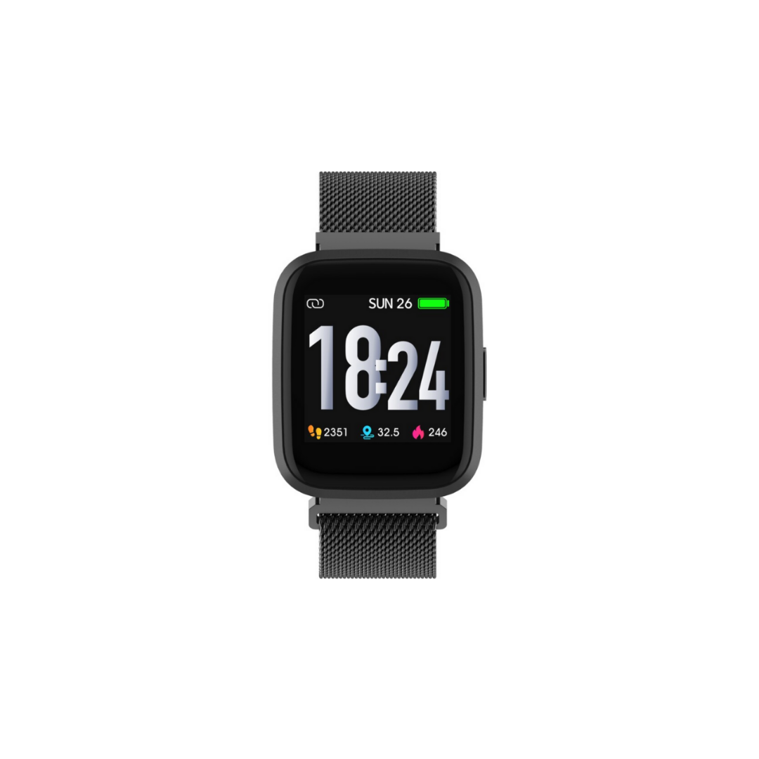 DGTEC Smart Watch With Wireless Earbuds - Black