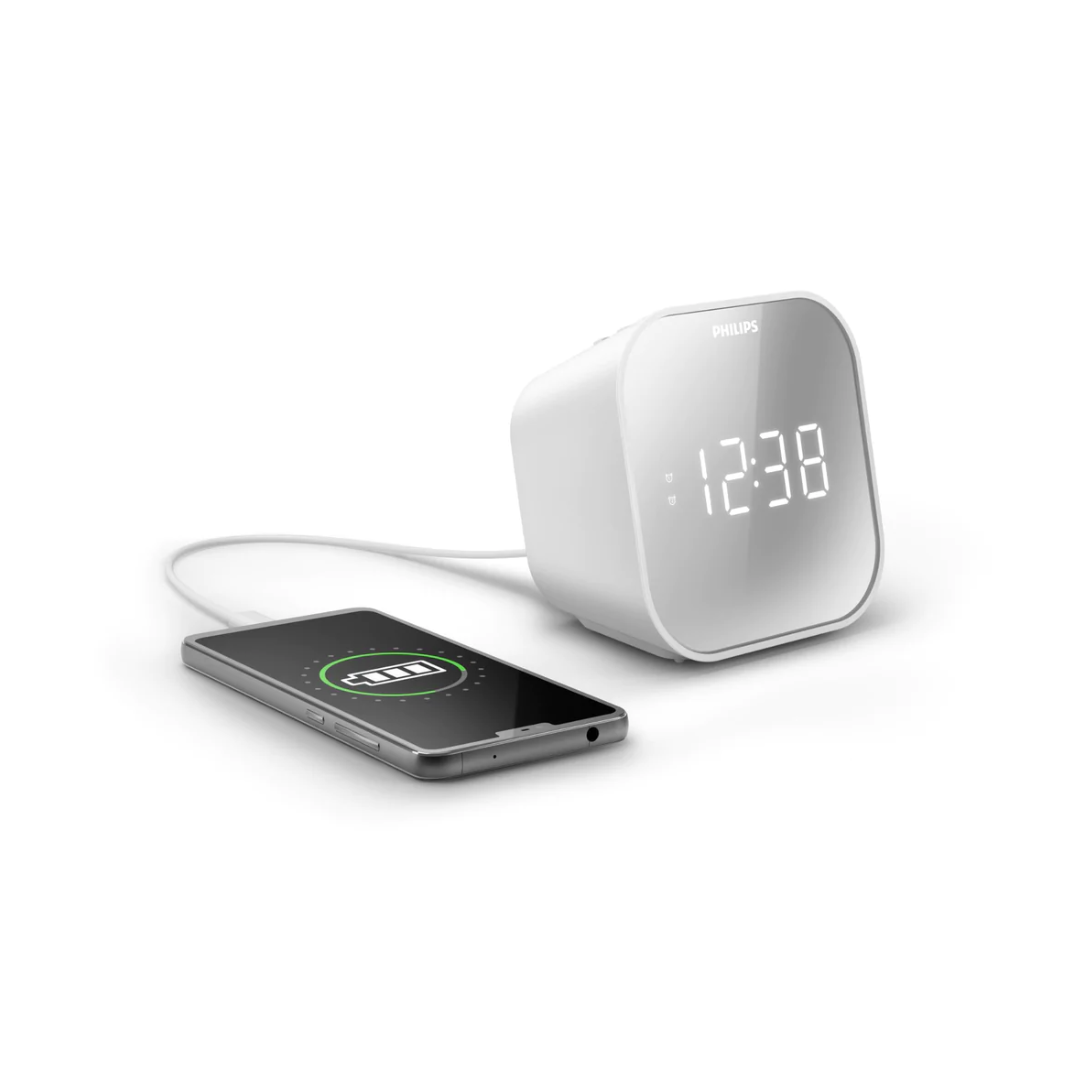 Philips Alarm Clock with USB Charging