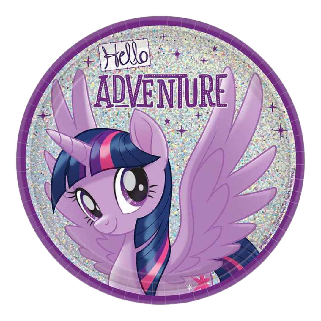 My Little Pony Friendship Adventures Plates 7" 8 Pack