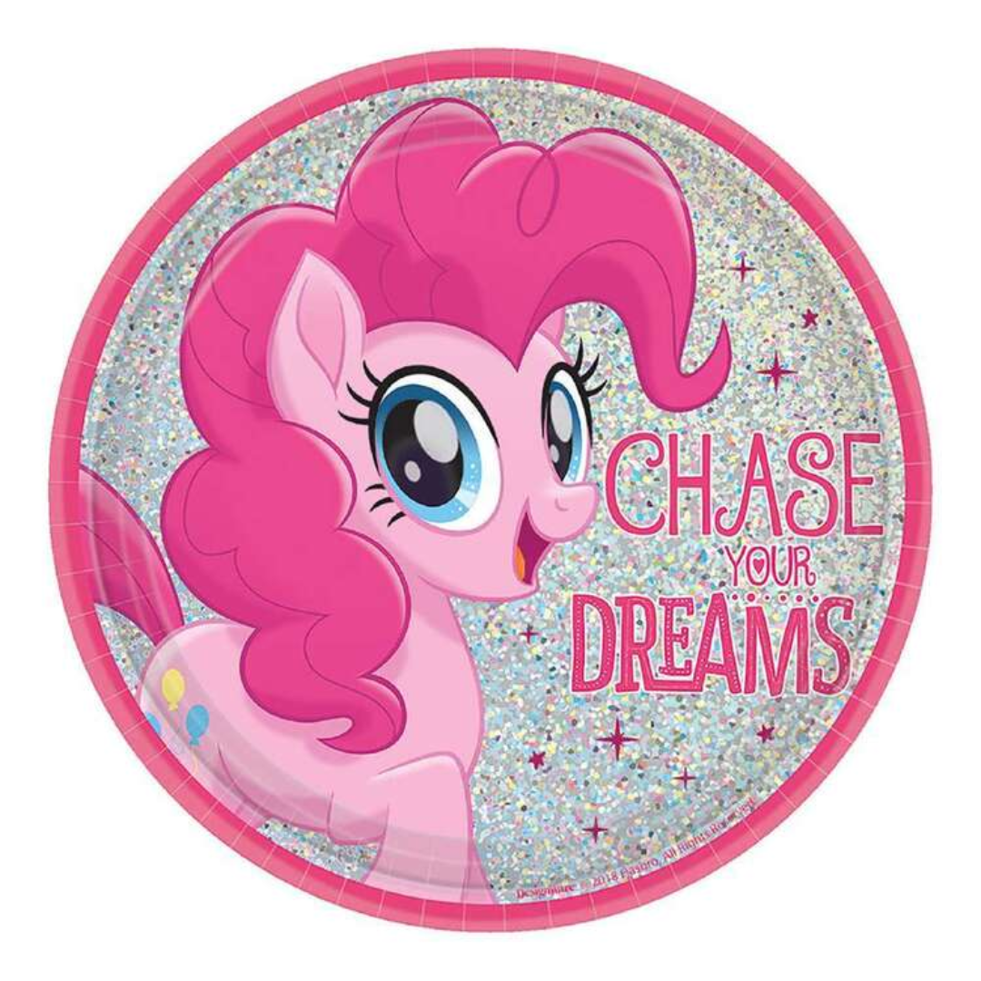 My Little Pony Friendship Adventures Plates 7" 8 Pack