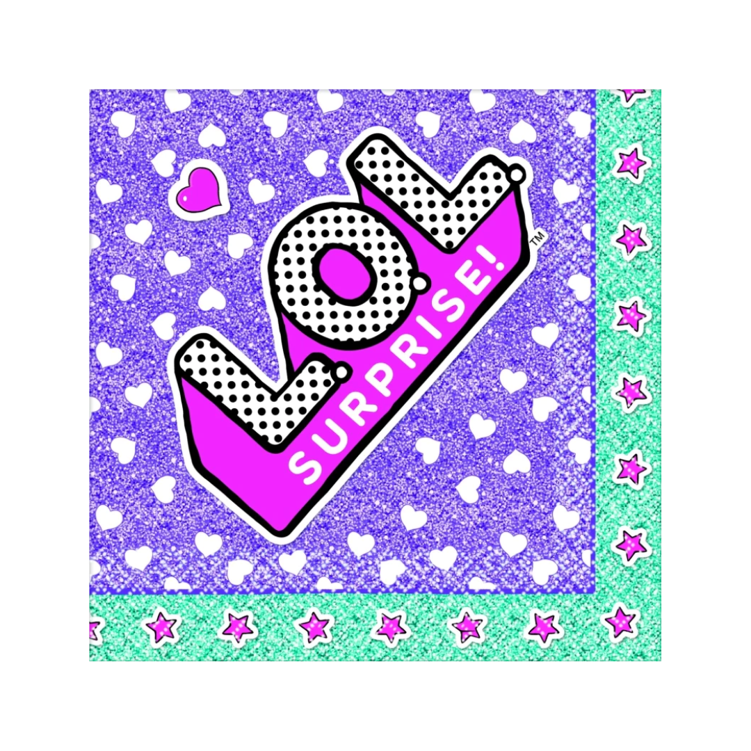 LOL Surprise Beverage Napkin 16 Pack
