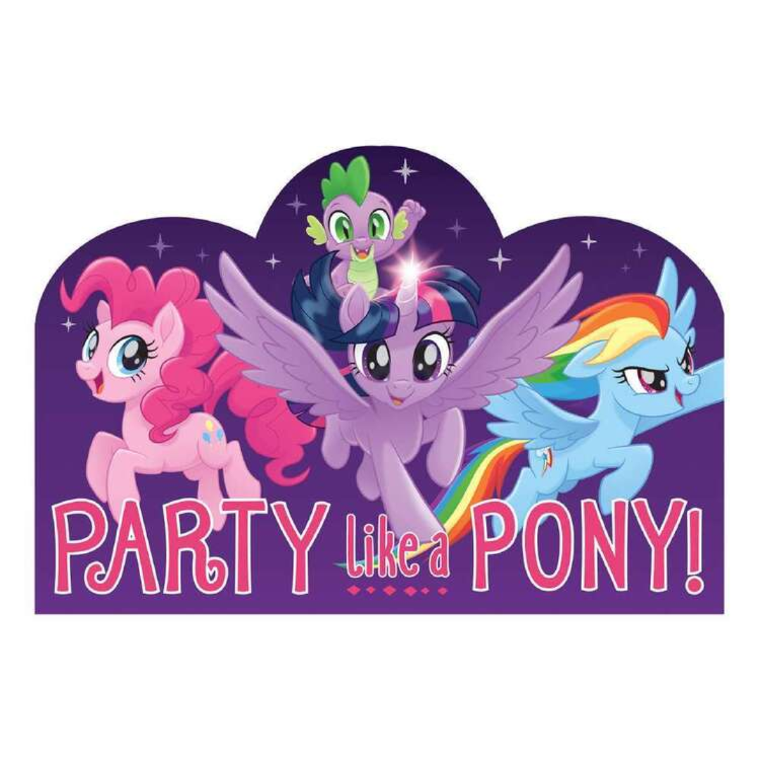 My Little Pony Friendship Adventures Postcard Invitations 8 Pack