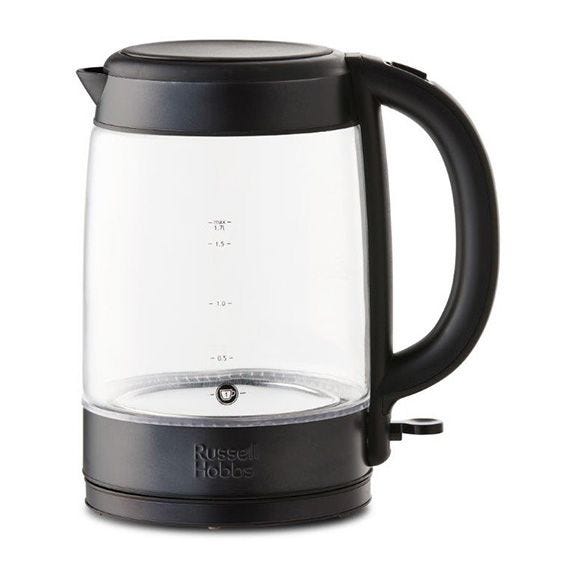 Russell Hobbs Brooklyn Glass Kettle - Black