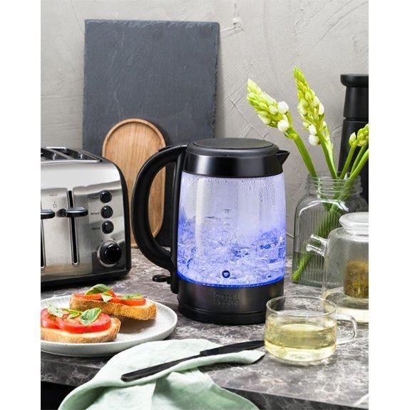 Russell Hobbs Brooklyn Glass Kettle - Black