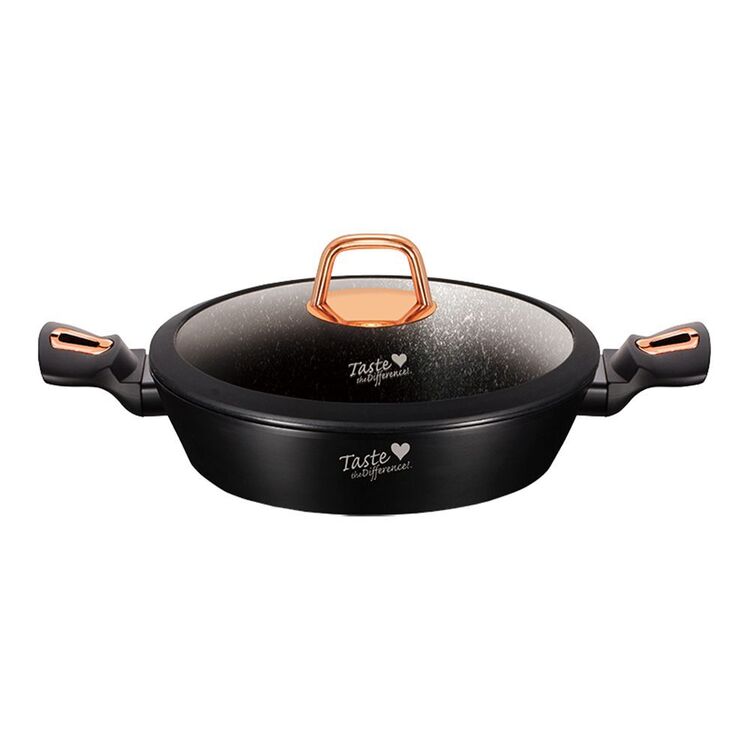 Taste the Difference Sleek Black Rose 28cm Shallow Pot