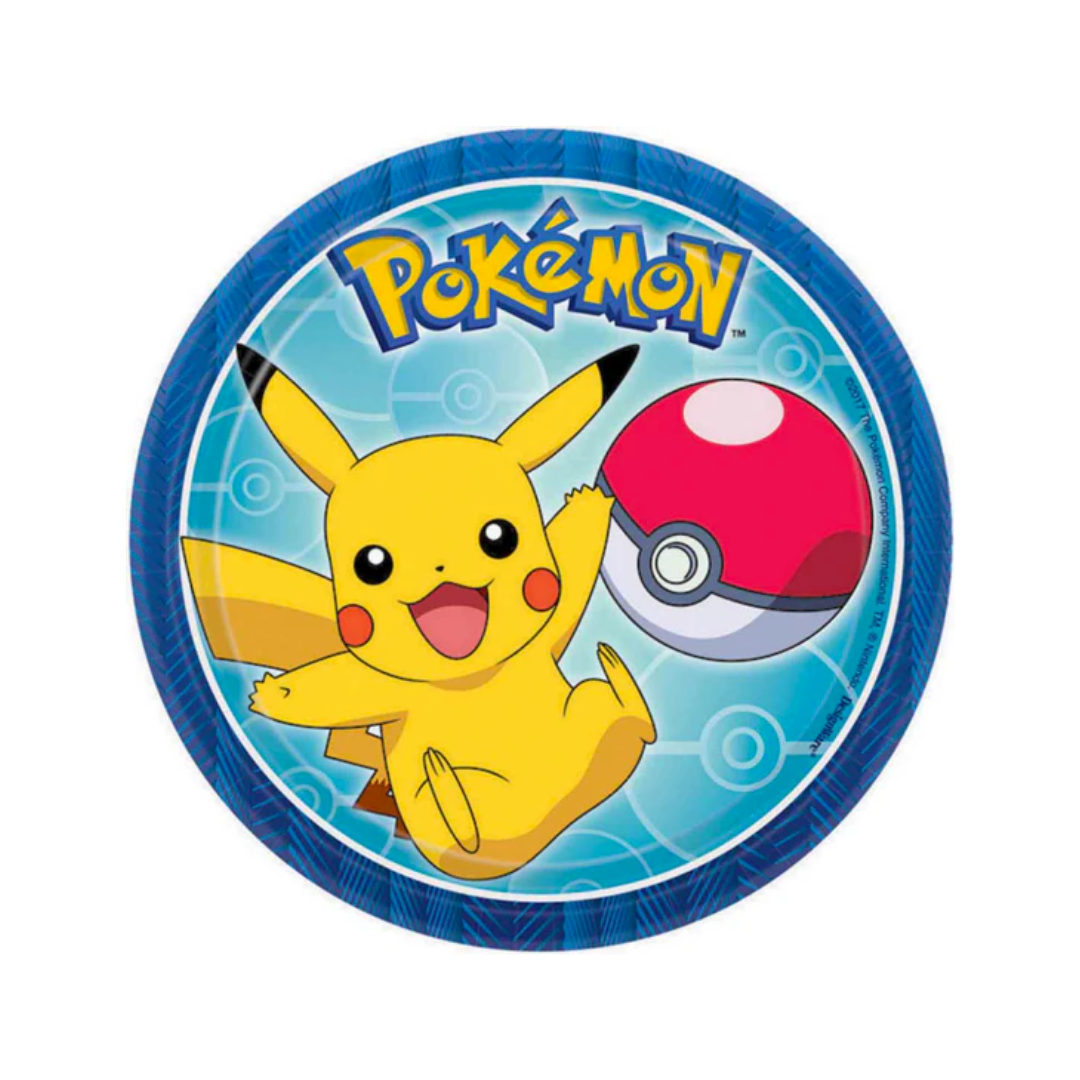Pokemon Core Round Plates 17cm 8pk