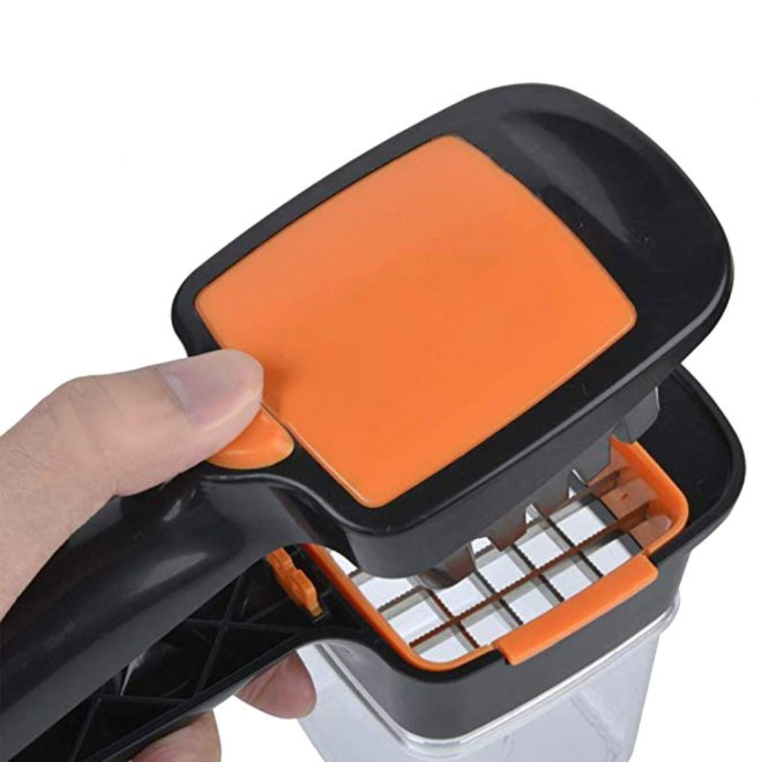 Nicer Dicer 7-Piece Vegetable Chopper - Orange