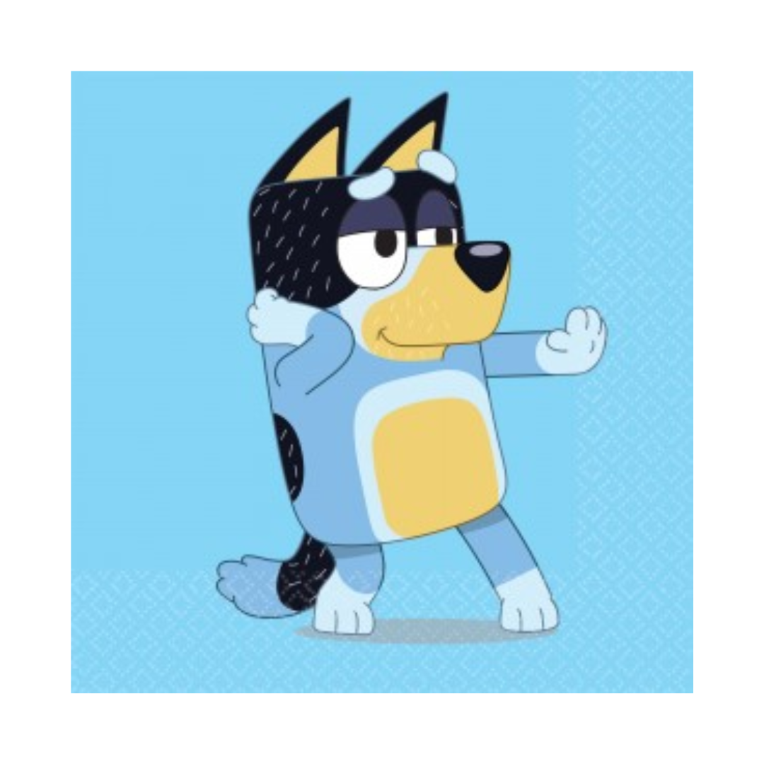 Bluey Beverage Napkins 16 Pack