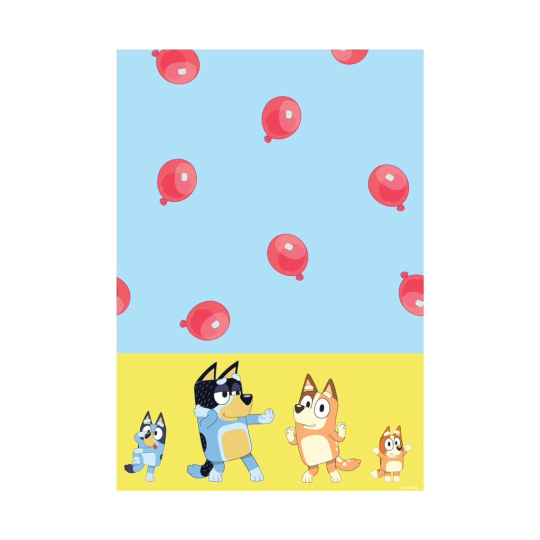 Bluey Paper Tablecover