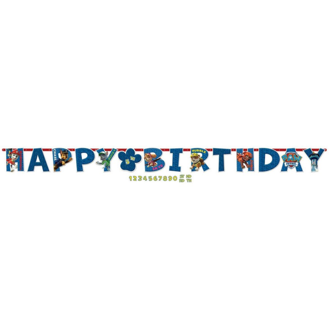 Paw Patrol Add An Age Birthday Banner Kit