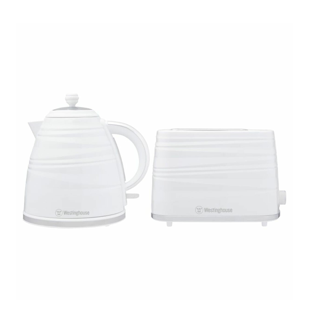 Westinghouse Kettle & Toaster Pack White