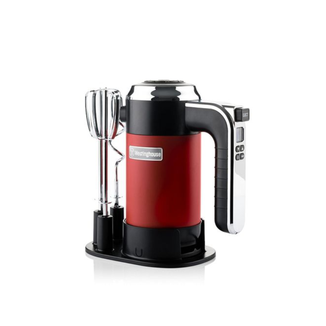 Westinghouse Retro Series 6 Speed Hand Mixer Red