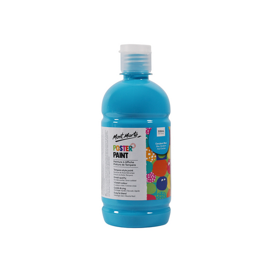 Mont Marte Kids - Poster Paint 500ml - Cerulean Blue