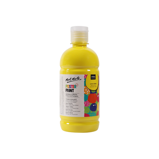 Mont Marte Kids - Poster Paint 500ml - Lemon Yellow