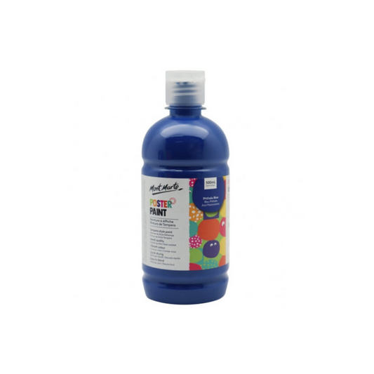 Mont Marte Kids - Poster Paint 500ml - Phthalo Blue