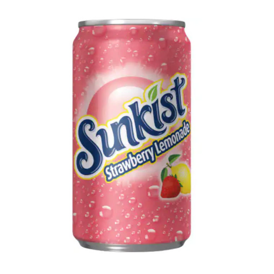 Sunkist Strawberry Lemonade Soft Drink Soda Can 355ml
