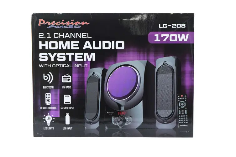 Precision Audio 2.1 Channel Home Audio System