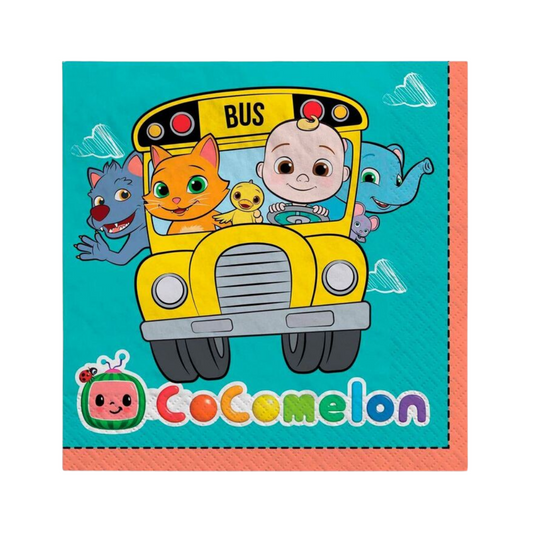 16 Pack Cocomelon Lunch Napkins