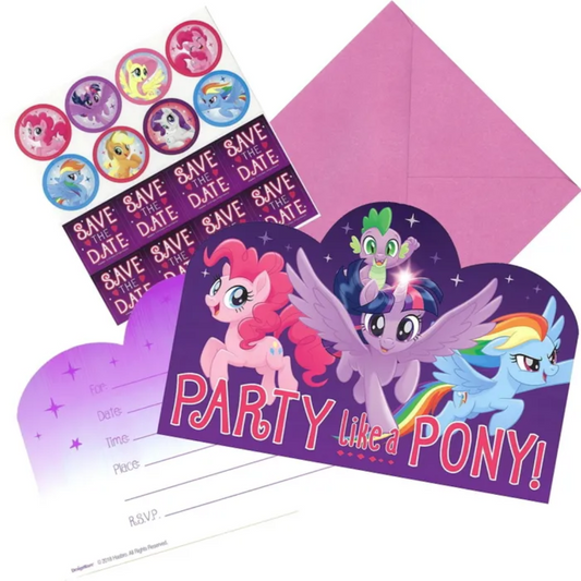 My Little Pony Friendship Adventures Postcard Invitations 8 Pack