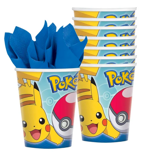 Pokemon Core Paper Cups 8 Pack