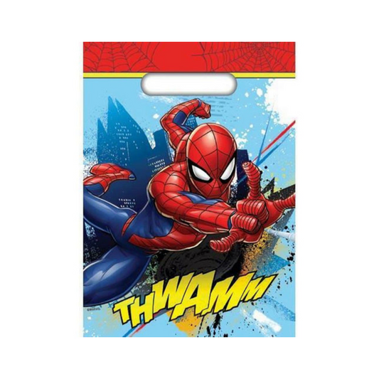 Marvel Spiderman Party Loot Bags 8 Pack