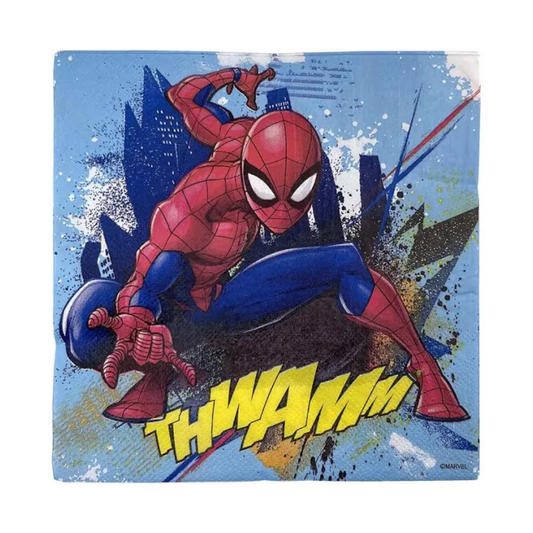 Marvel Spiderman Lunch Napkins 20 Pack