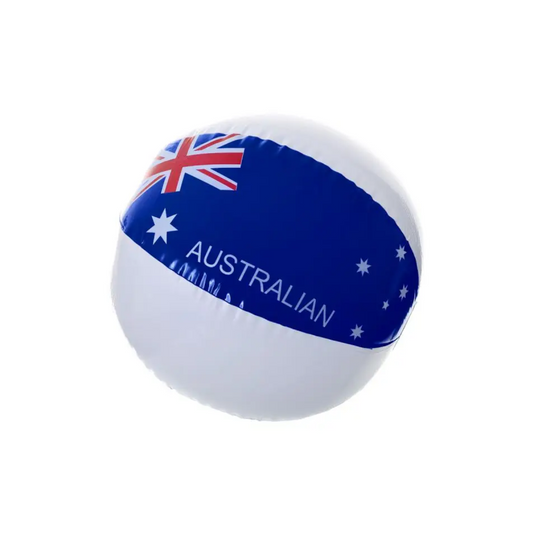 Aussie Inflatable Beach Ball with Flag