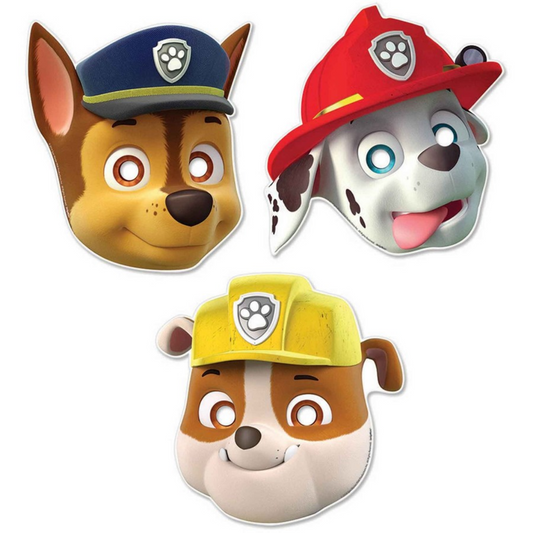 Paw Patrol Paper Mask - Assorted* 8 Pack