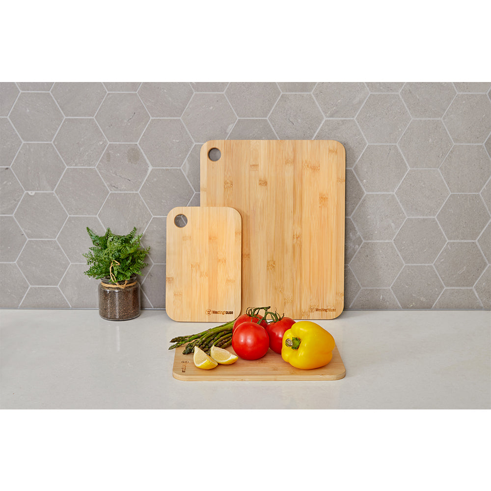 3pc Westinghouse Chopping Board Set - Bamboo